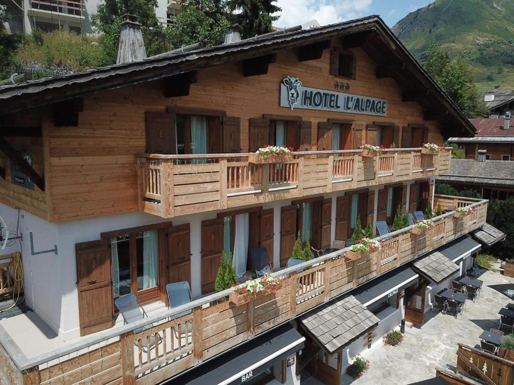 L'Alpage Hotell Le Grand-Bornand Exteriör bild